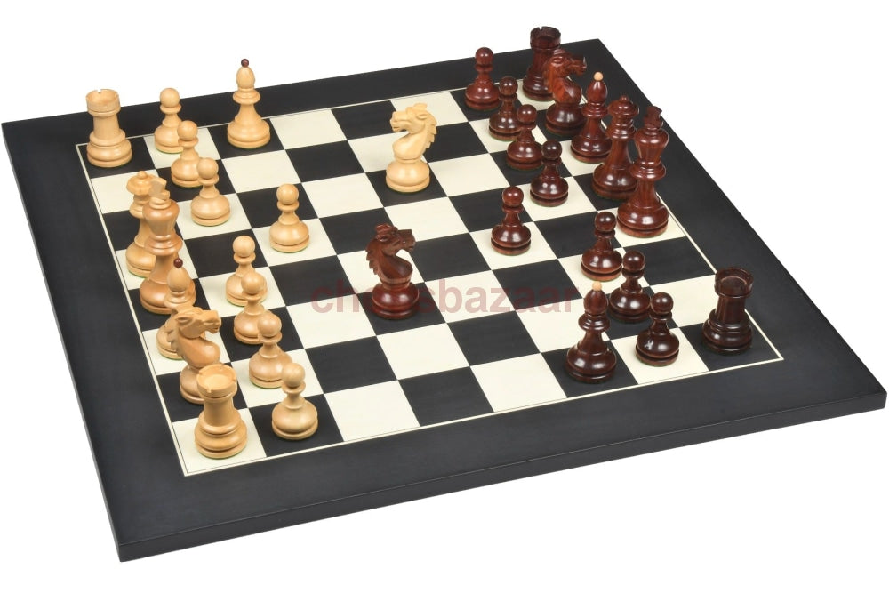 Reproduzierte 1950 Bohemia Vintage Staunton Schachfiguren Aus Rosenholz Und Buchsbaumholz:  Kh 100