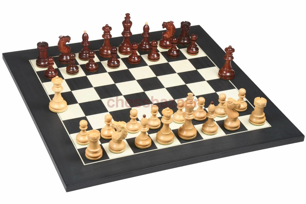 Reproduzierte 1950 Bohemia Vintage Staunton Schachfiguren Aus Rosenholz Und Buchsbaumholz:  Kh 100