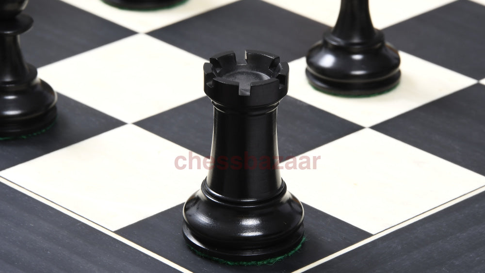 Reproduzierte Antike 1900 Marshall Staunton Muster Schachfiguren In Ebenholz/antik Box Holz Mit King