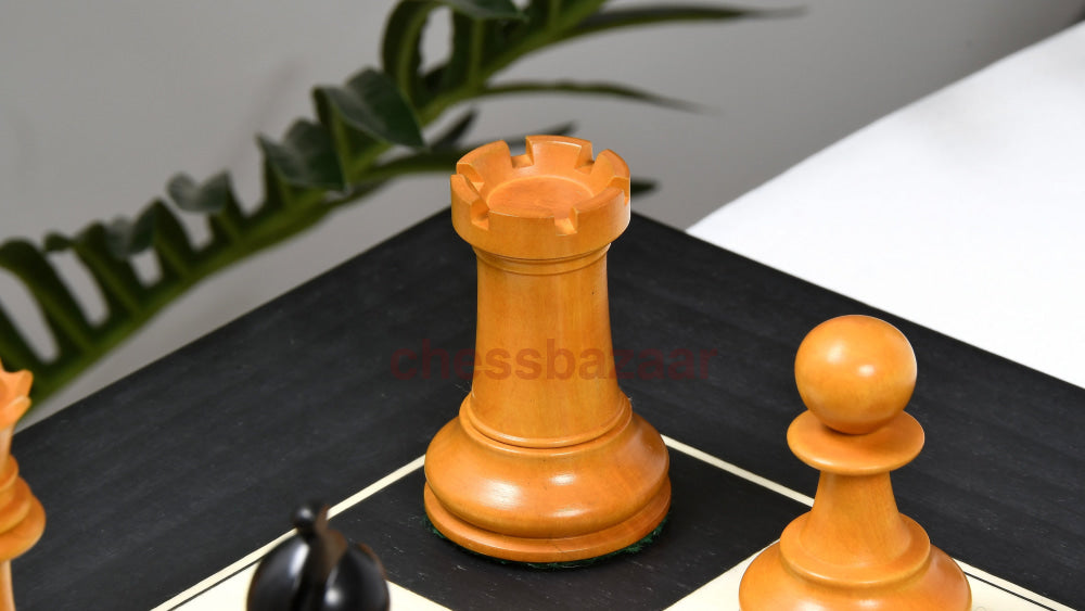 Reproduzierte Antike 1900 Marshall Staunton Muster Schachfiguren In Ebenholz/antik Box Holz Mit King