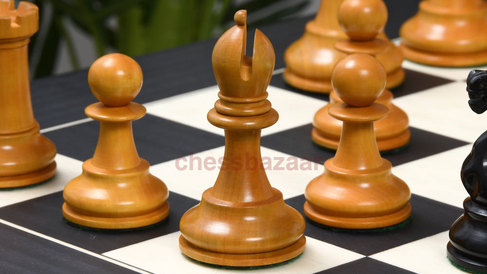 Reproduzierte Antike 1900 Marshall Staunton Muster Schachfiguren In Ebenholz/antik Box Holz Mit King