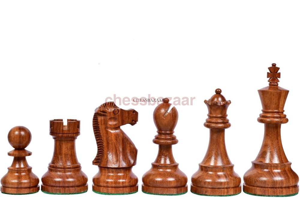Reykjavik Staunton Turnier Schachfiguren-Serie : Gewichtete handgefertigten  Reykjavik Schachfiguren aus Sheeshamholz und Buchsbaumholz – König 96mm