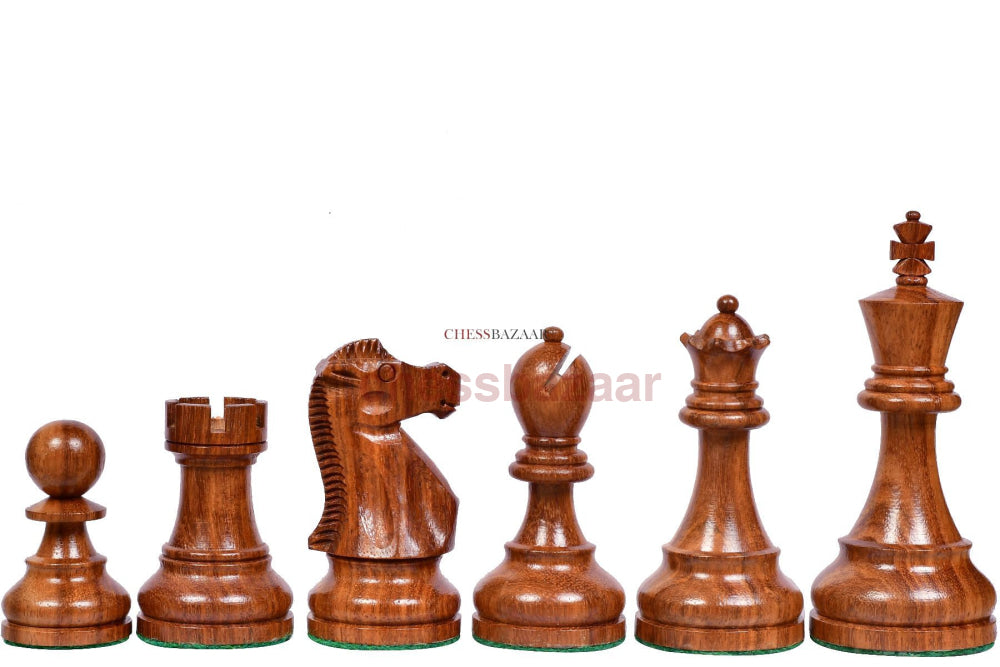 Reykjavik Staunton Turnier Schachfiguren-Serie : Gewichtete handgefertigten  Reykjavik Schachfiguren aus Sheeshamholz und Buchsbaumholz – König 96mm
