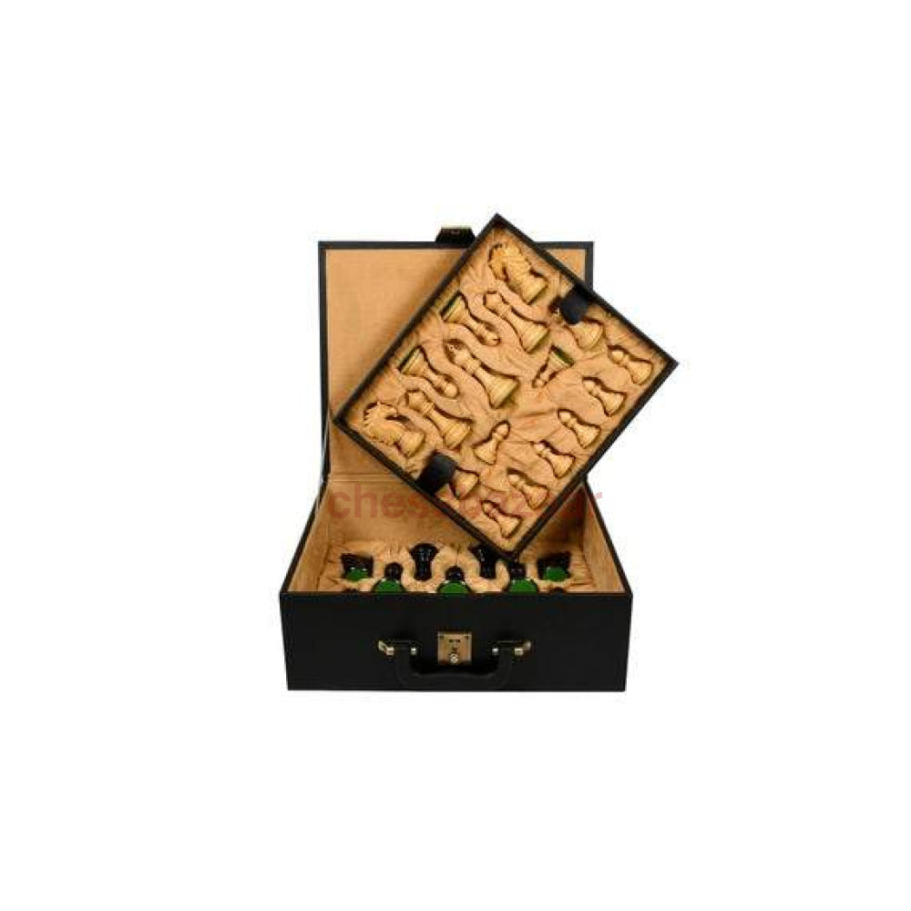 Schachset - Shere-E-Punjab Staunton Handgeschnitzte Schachfiguren Aus Ebenholz Und Buchsbaumholz Kh
