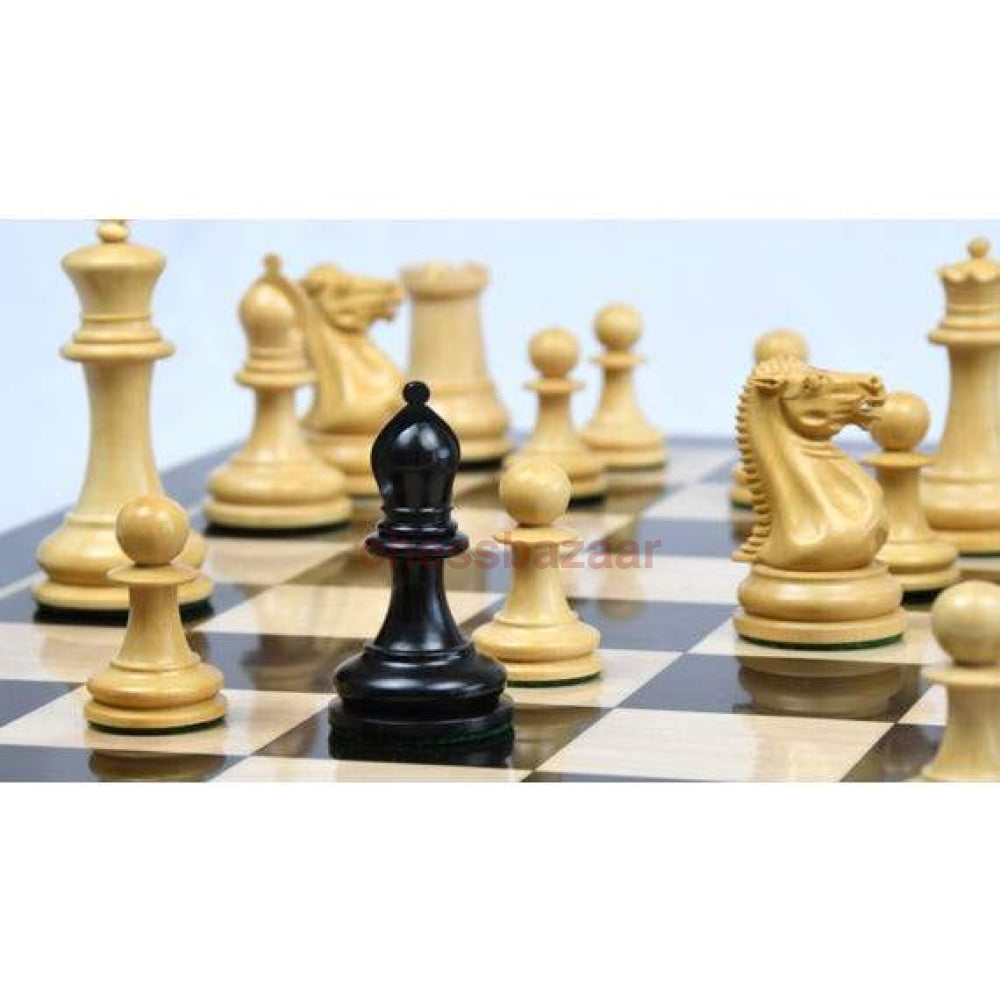 Schachspiel - 1849 Staunton Schachfiguren Mit Prächtiger Prägung Auf Der Seite Des Königs Aus