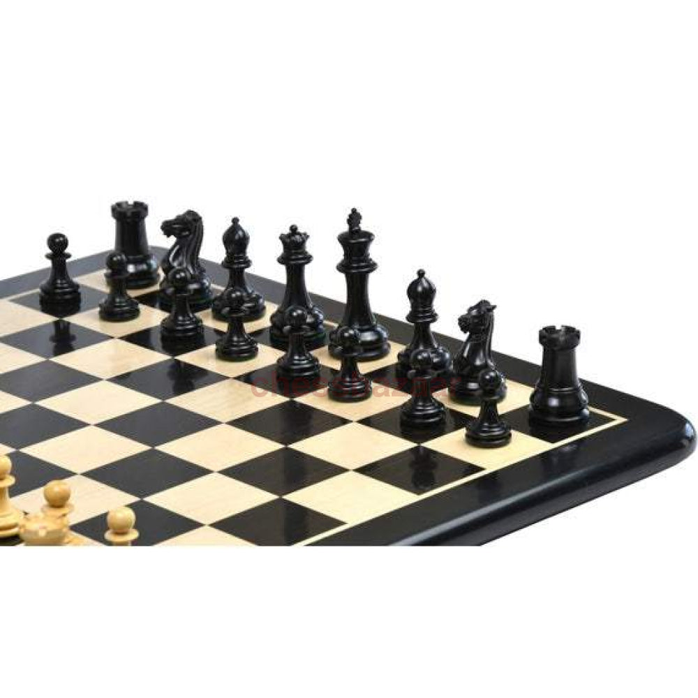 Schachspiel - 1849 Staunton Schachfiguren Mit Prächtiger Prägung Auf Der Seite Des Königs Aus