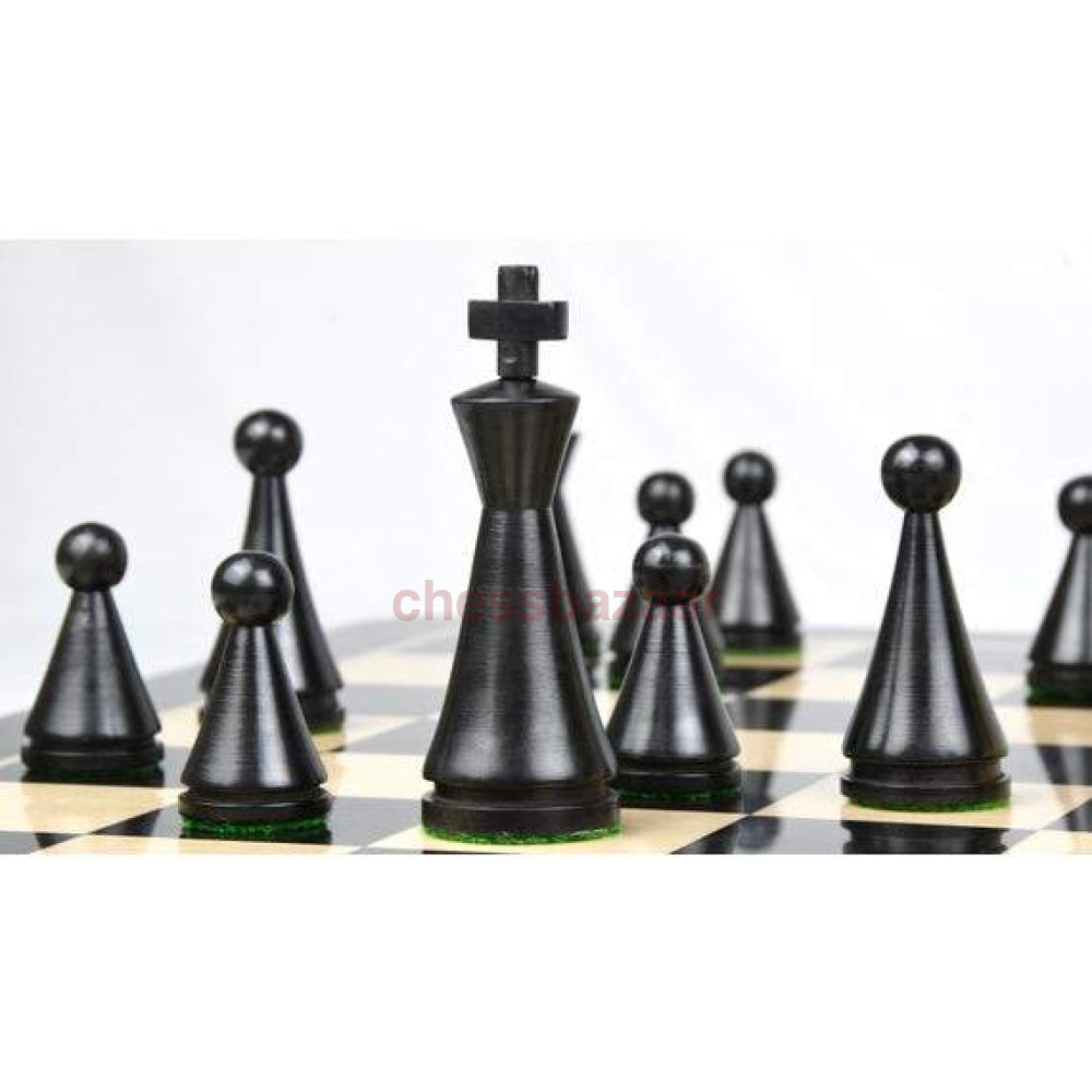 Schachspiel - 19. Jahrhundert:  Eingefärbte Beschwerten Schachfiguren (Kegelförmig) Aus