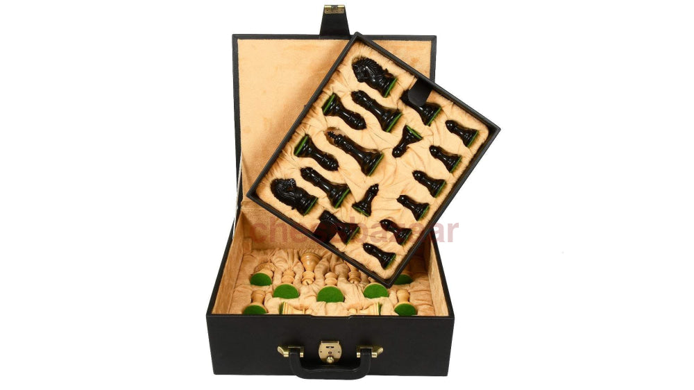 Schachspiel - 2016 Zaumserie:  Dreifach Gewichtete Handgearbeiteten Schachfiguren Mit Aufgezäumten
