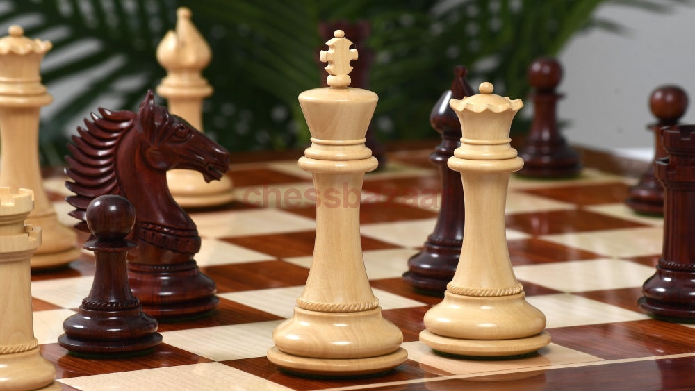 Schachspiel - Cb Mustang Schachfiguren Luxus Staunton Handgeschnitzte Aus Rosenholz Und