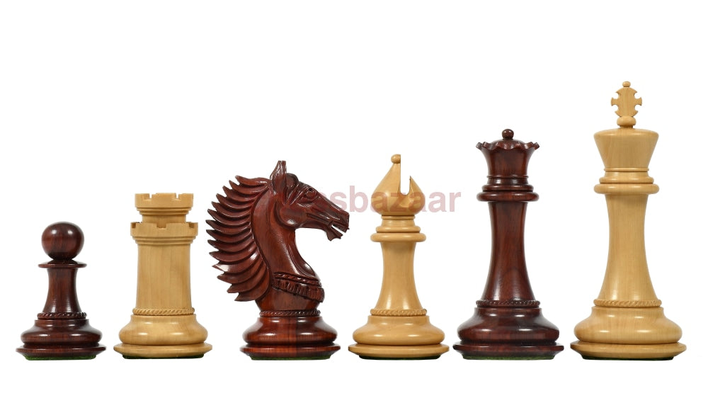 Schachspiel - Cb Mustang Schachfiguren Luxus Staunton Handgeschnitzte Aus Rosenholz Und
