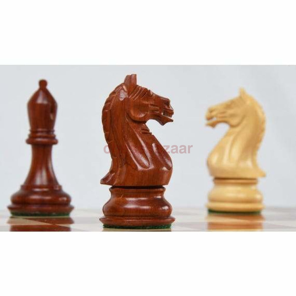 Schachspiel - Fierce Knight Staunton Schachfiguren Aus Rosenholz Und Buchsbaumholz Mit Einem