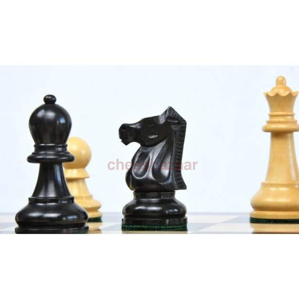 Schachspiel - Höchste Staunton Schachfiguren Aus Schwarz Gefärbtem Buchsbaumholz Und Natur Kh 98 Mm