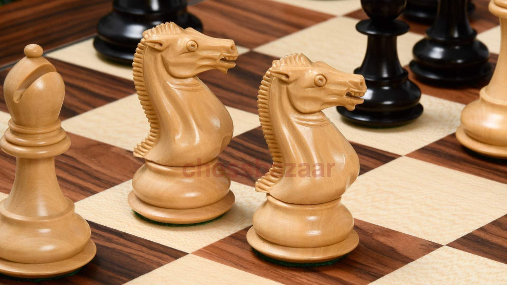 Schachspiel Moderne Staunton Handgedrechselten Schachfiguren Aus Ebenholz Und Buchsbaumholz Kh 95 Mm
