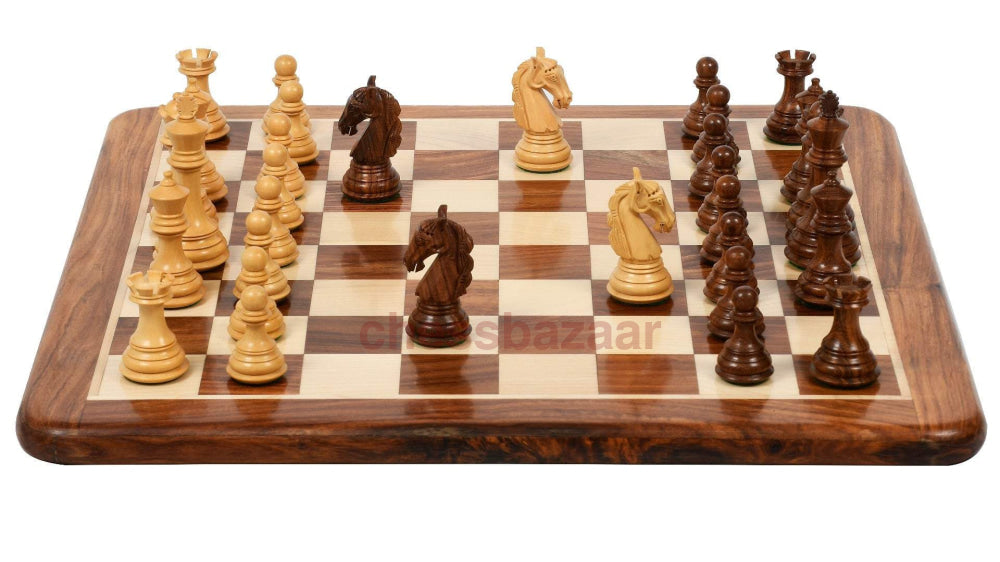 Schachspiel Neue kolumbianischen Staunton Schachfiguren : handgeschnitzte Schachfiguren aus Sheeshamholz und Buchsbaumholz – KH 99 mm Mit Einem Schachbrett