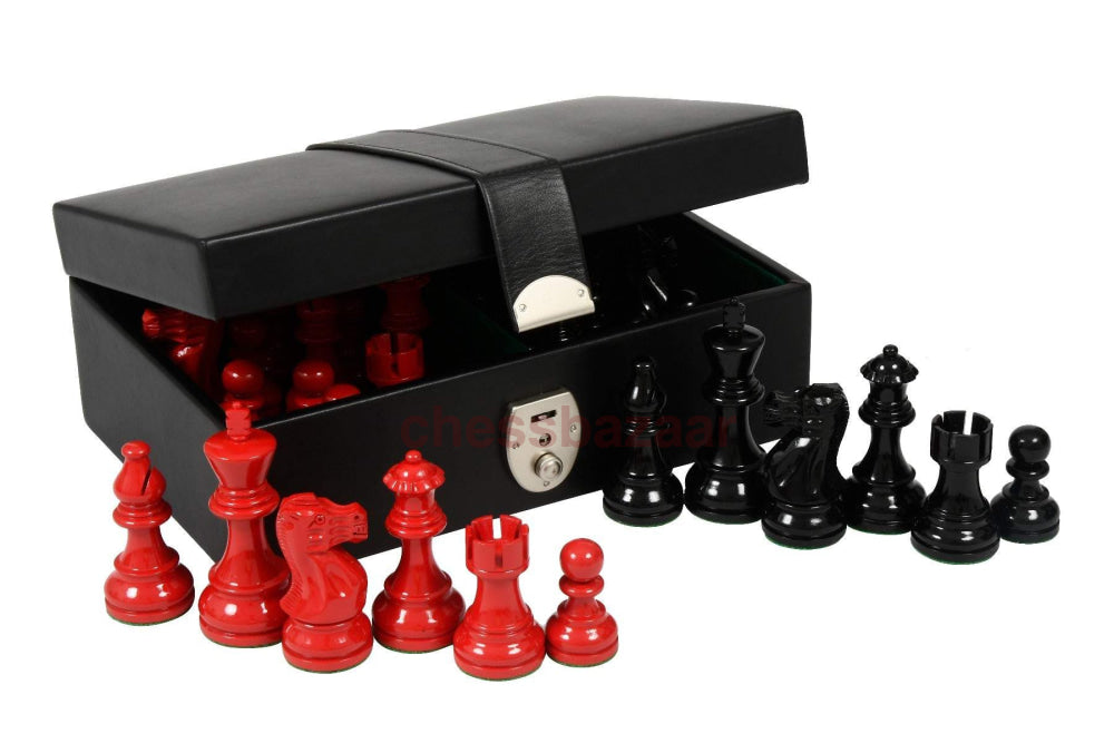 Schachspiel Smokey Staunton Gewichtete Handgefertigten Schachfiguren Aus Bemaltem Buchsbaumholz Kh