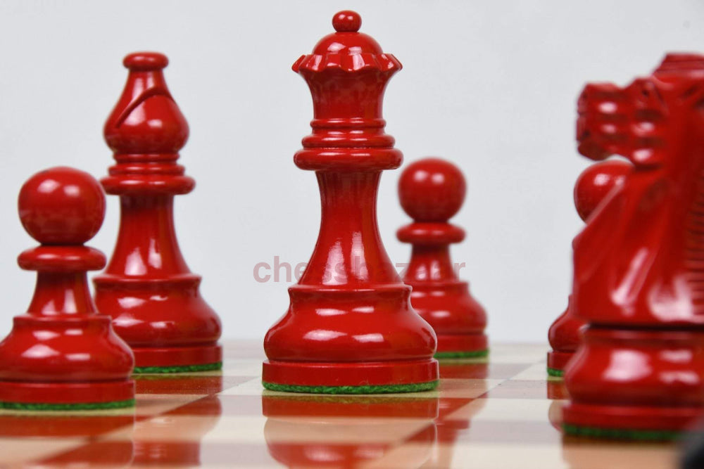 Smokey Staunton Gewichtete Handgefertigten Schachfiguren Aus Bemaltem Buchsbaumholz Kh 97 Mm