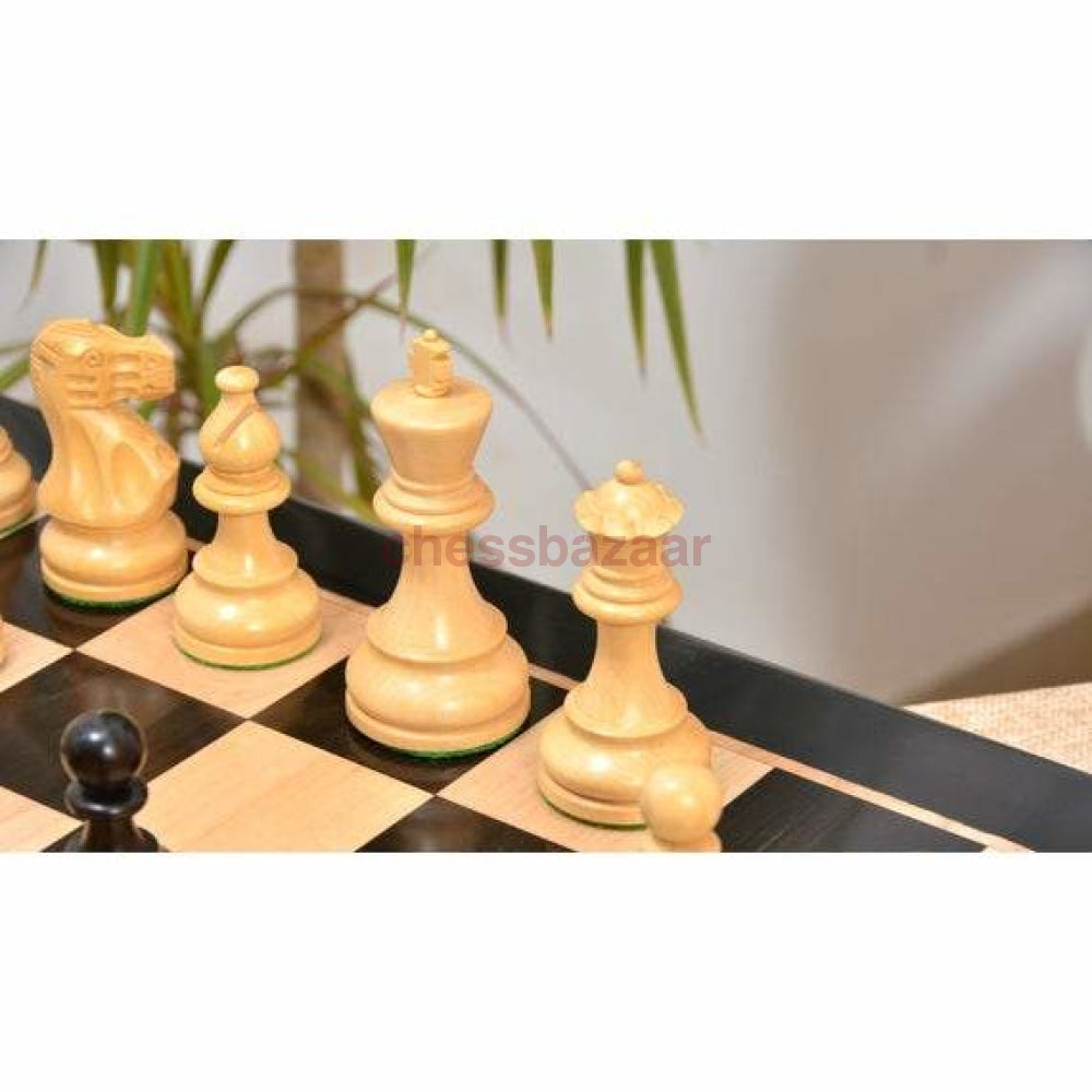 Schachspiel -Smokey Staunton Turnierschachfiguren Kh 97 Mm Und Ein Schachbrett Mit Fg 55