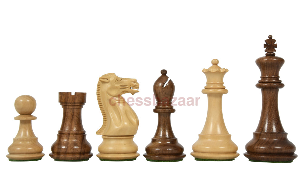 Staunton Serie- Gewichtete Handgefertigten Schachfiguren Aus Sheeshamholz Und Buchsbaumholz Indien