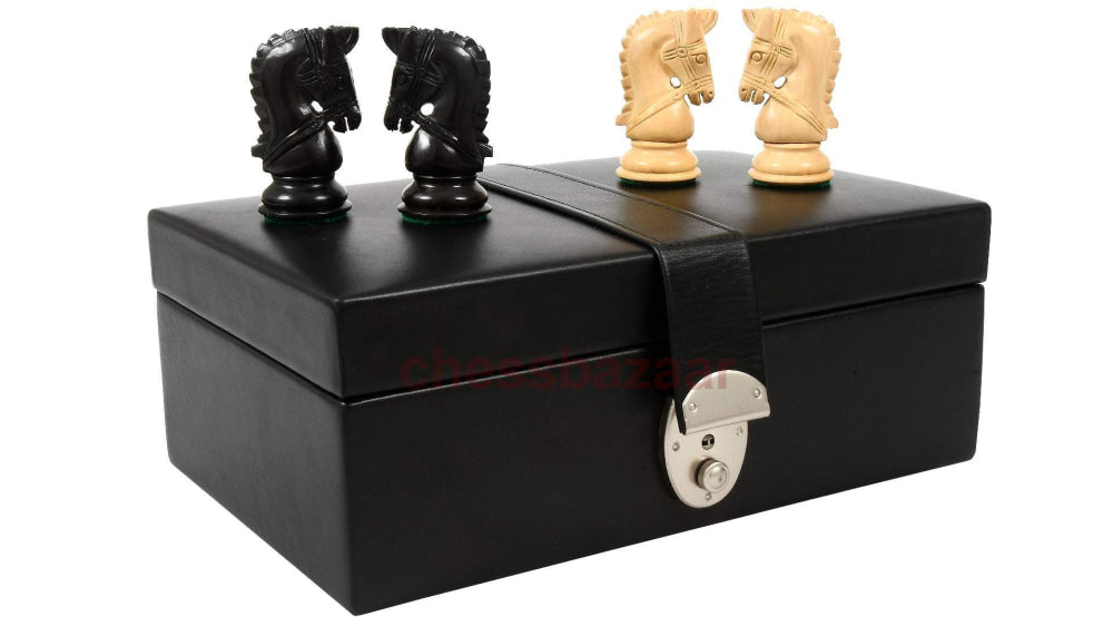 Schachspiel Zaumserie:  Zweifach Gewichtete Handgearbeiteten Schachfiguren Mit Gezügelten Springern