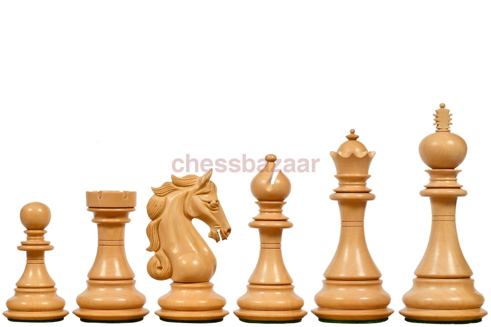 Shera Staunton Luxus Handgeschnizte Schachfiguren Aus Ebenholz Und Buchsbaumholz Kh 115 Mm - V2