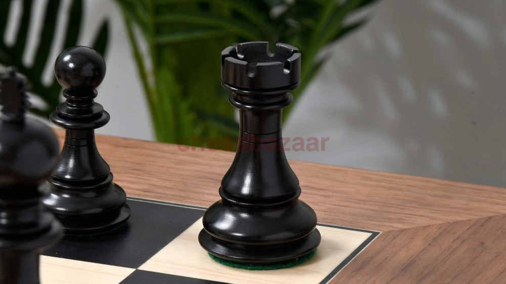 Shera Staunton Luxus Handgeschnizte Schachfiguren Aus Ebenholz Und Buchsbaumholz Kh 106 Mm - V2