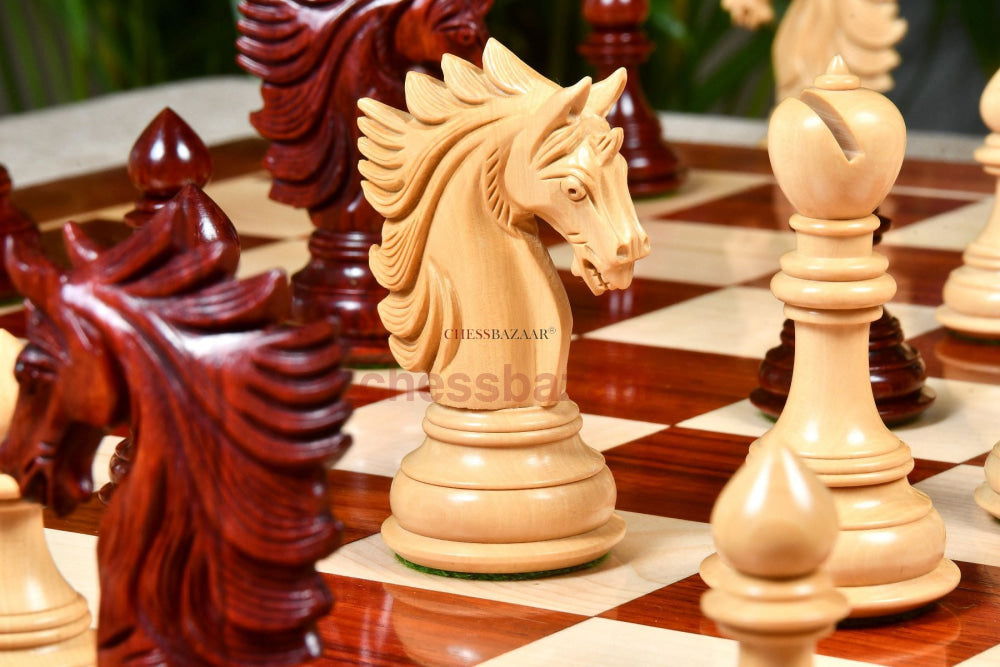 Shere-E-Punjab Schachfiguren - Löwe Vom Punjab Staunton Handgeschnitzte Aus Rosenholz Und