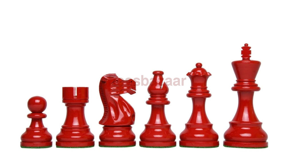 Smokey Staunton gewichtete handgefertigten Staunton Schachfiguren  aus bemaltem Buchsbaumholz – KH 97 mm