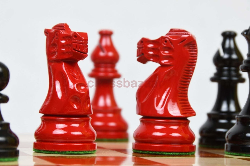Smokey Staunton Gewichtete Handgefertigten Schachfiguren Aus Bemaltem Buchsbaumholz Kh 97 Mm