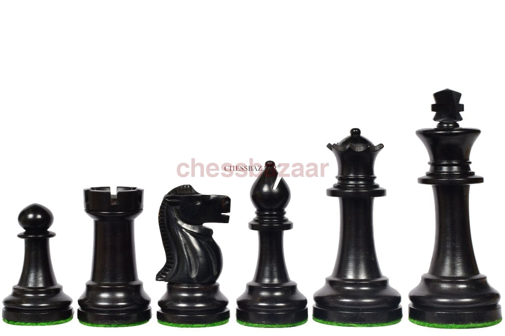 Staunton Kanadische Schachfiguren aus gebeiztem Buchsbaumholz und Natur – KH 86 mm