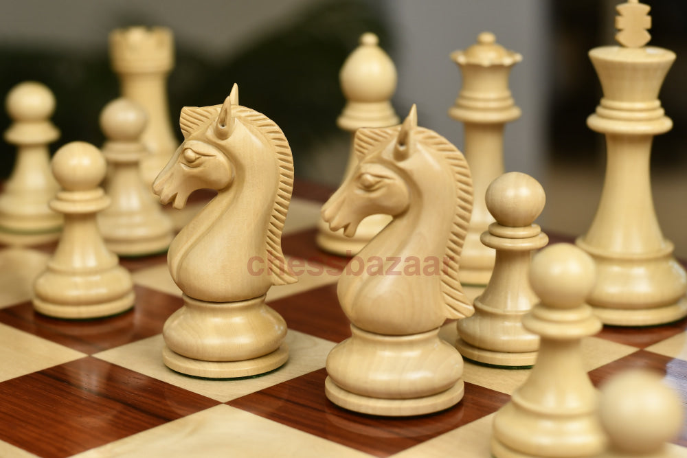 Staunton-Schachfiguren Aus Der Candidates-Serie In Bud Rose/Buchsenholz 3 75 King
