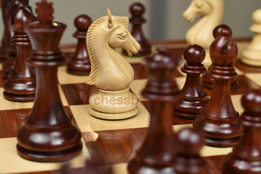 Staunton-Schachfiguren Aus Der Candidates-Serie In Bud Rose/Buchsenholz 3 75 King