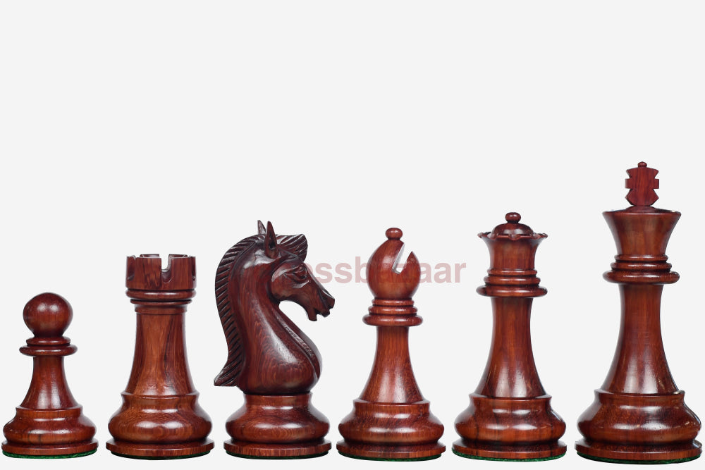 Staunton-Schachfiguren Aus Der Candidates-Serie In Bud Rose/Buchsenholz 3 75 King