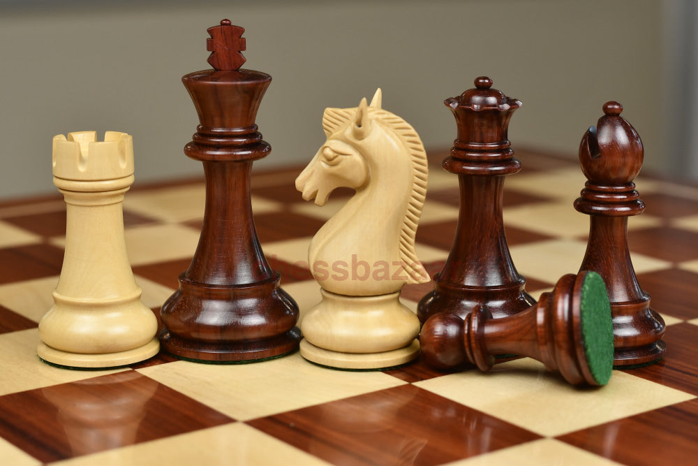 Staunton-Schachfiguren Aus Der Candidates-Serie In Bud Rose/Buchsenholz 3 75 King