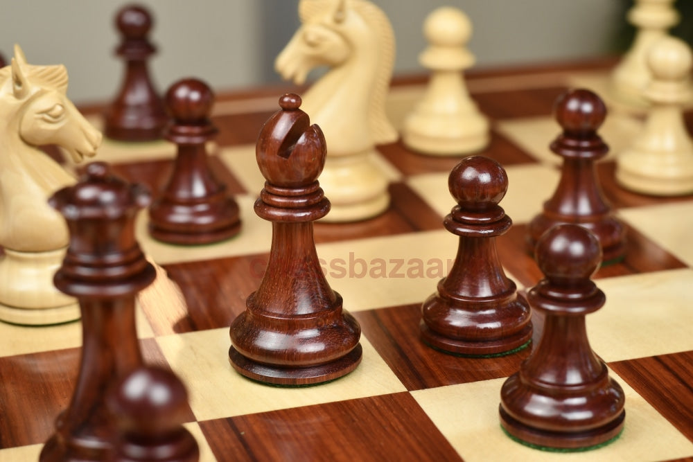 Staunton-Schachfiguren Aus Der Candidates-Serie In Bud Rose/Buchsenholz 3 75 King