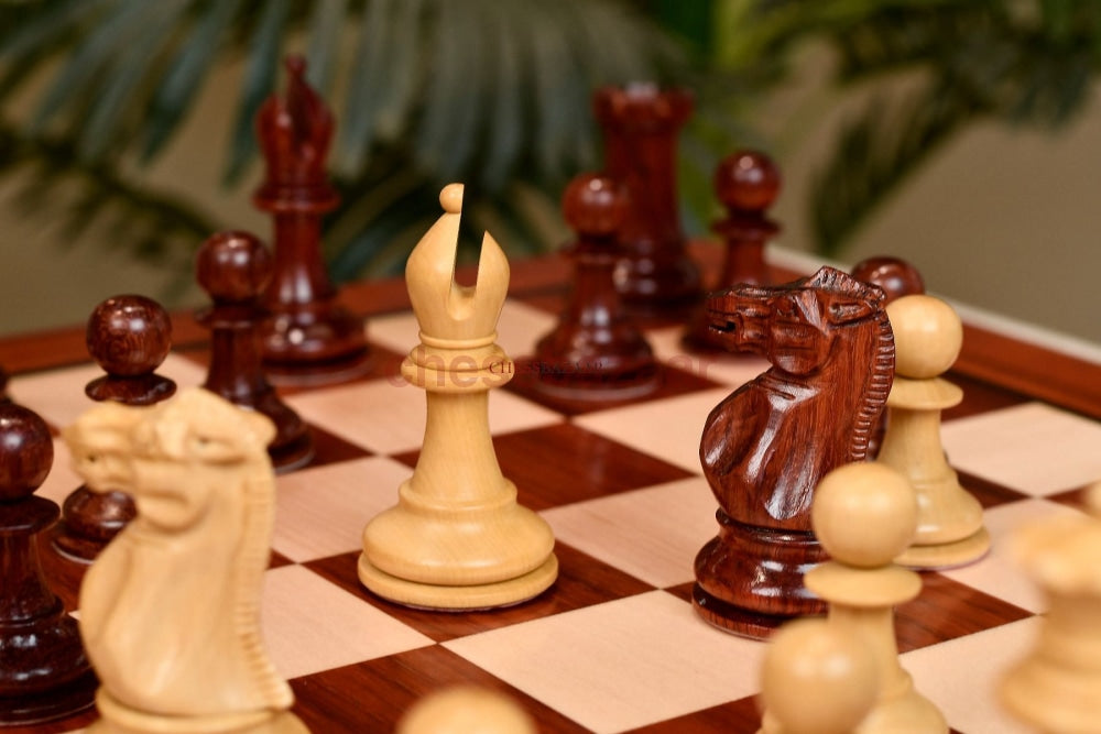 Staunton-Serie: Doppelt Gewichtete Handgedrechselten Staunton Schachfiguren Aus Rosenholz Und