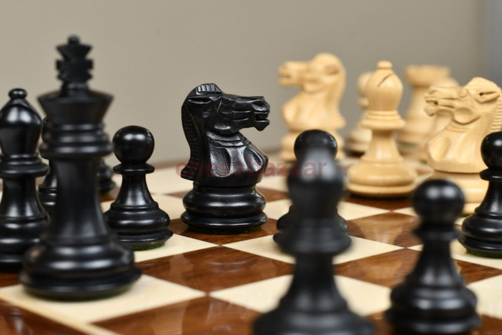 Staunton-Serie:  Gebeizte Handgefertigten Staunton Schachfiguren Aus Buchsbaumholz Chessbazaar