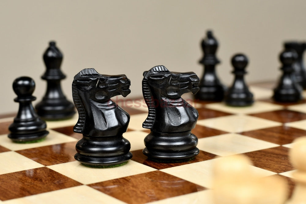 Staunton-Serie:  Gebeizte Handgefertigten Staunton Schachfiguren Aus Buchsbaumholz Chessbazaar