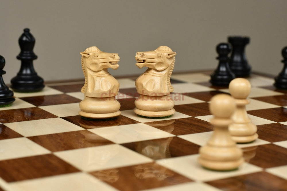 Staunton-Serie:  Gebeizte Handgefertigten Staunton Schachfiguren Aus Buchsbaumholz Chessbazaar