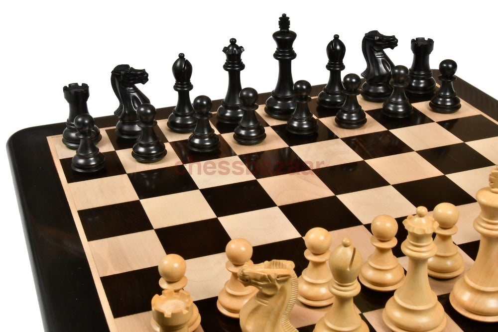 Staunton-Serie - Gewichtete Handgefertigten Staunton Schachfiguren Aus Gebeiztem Buchsbaumholz Und