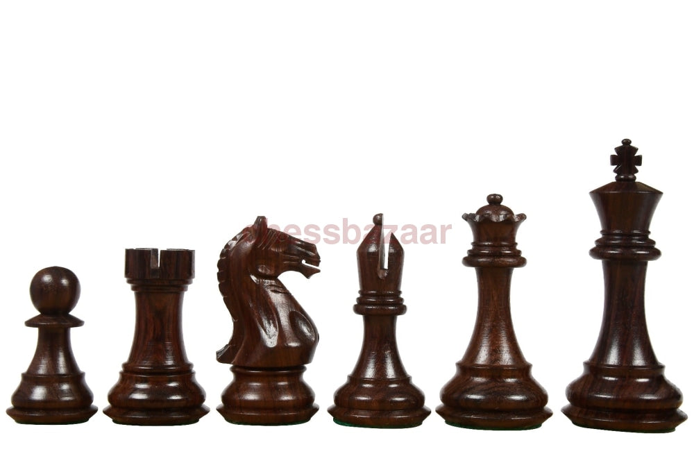 Staunton-Serie: Gewichtete handgefertigten Staunton Schachfiguren aus Palisanderholz und Buchsbaumholz Indien – KH 103 mm