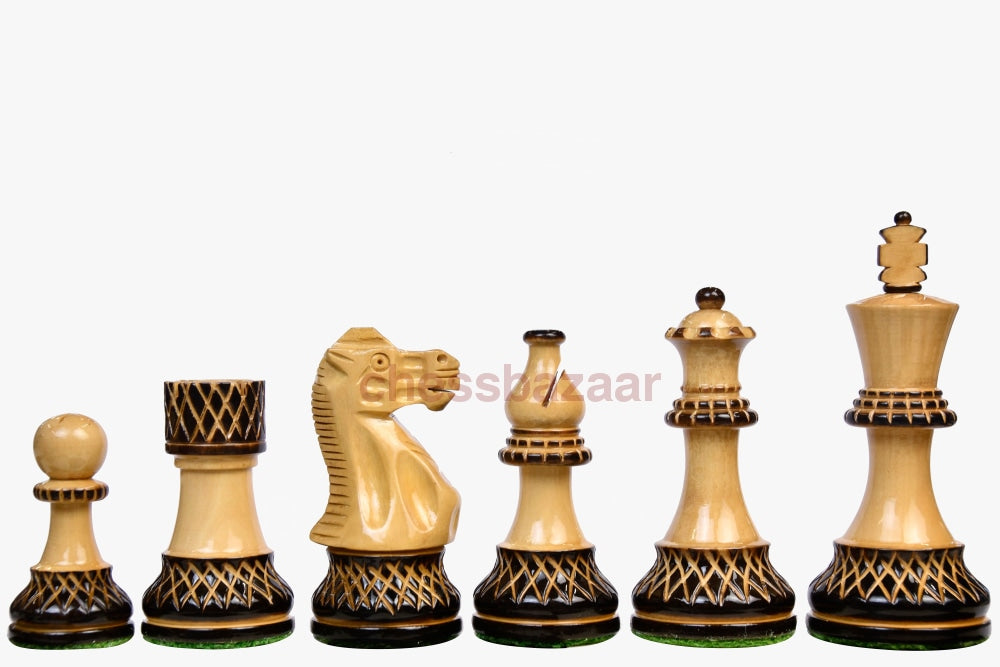 Staunton-Serie:  Lackiertem Doppelt Beschwerte Geflammten Staunton Schachfiguren Handgedrechselt Aus