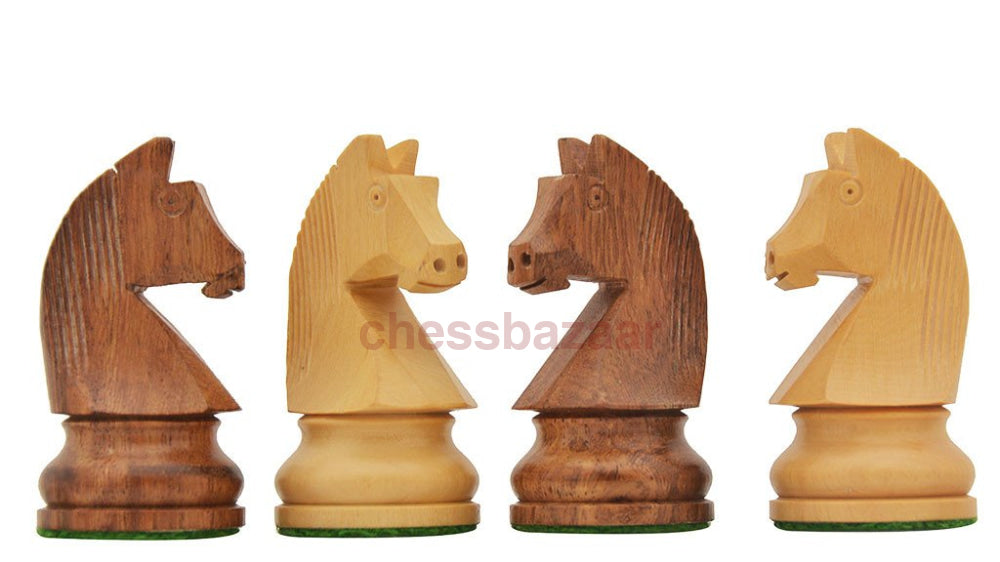 Staunton Turnier Figuren: Handgeschnitzte Schachfiguren Mit Deutschen Springern Aus Sheeshamholz Und