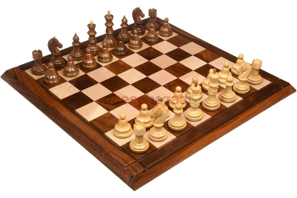 The Issac Lipnitsky 1946 Berlin Tournament Reproduced Chessmen In Sheesham Boxwood - 4.0 King