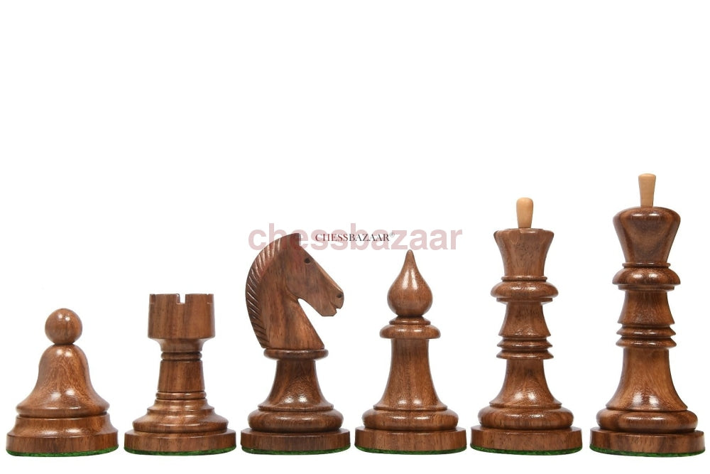 The Issac Lipnitsky 1946 Berlin Tournament Reproduced Chessmen In Sheesham Boxwood - 4.0 King