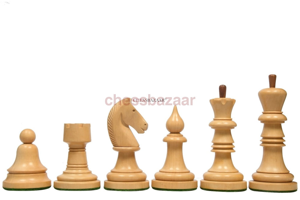 The Issac Lipnitsky 1946 Berlin Tournament Reproduced Chessmen In Sheesham Boxwood - 4.0 King