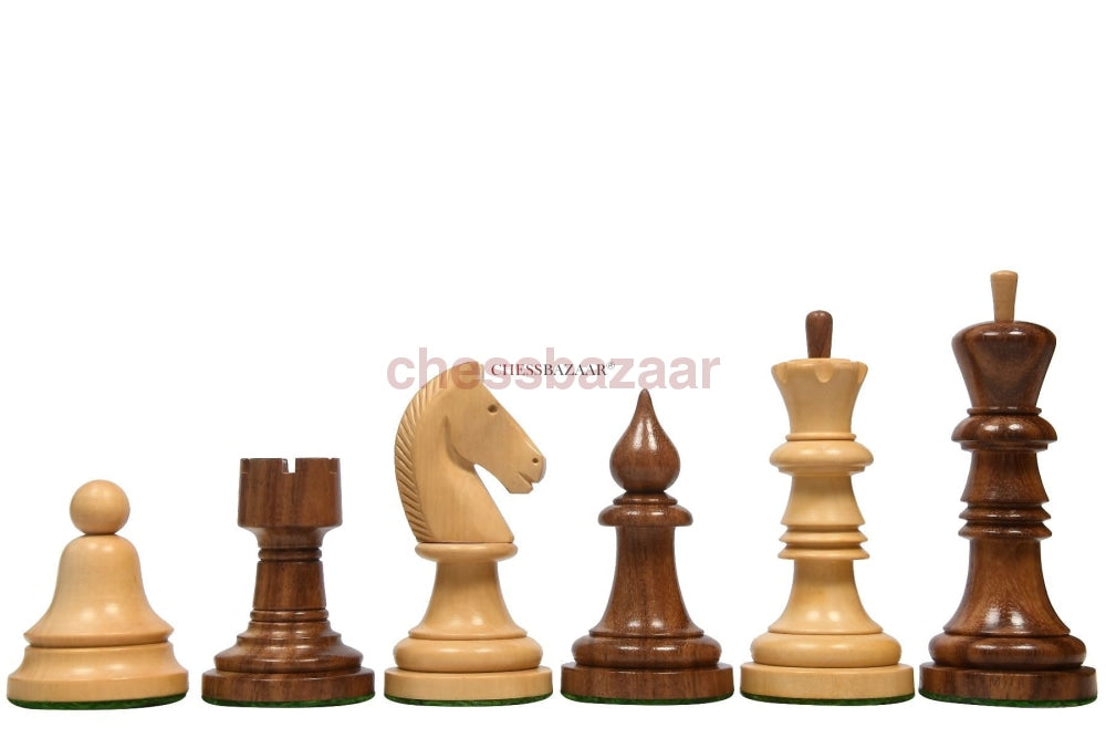 The Issac Lipnitsky 1946 Berlin Tournament Reproduced Chessmen in Sheesham Boxwood - 4.0