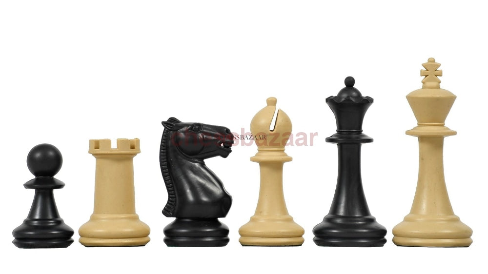 The Study Tournament Kunststoff-Schachfiguren Und Aufrollbares Schachbrett-Kombination 7 9 Cm King