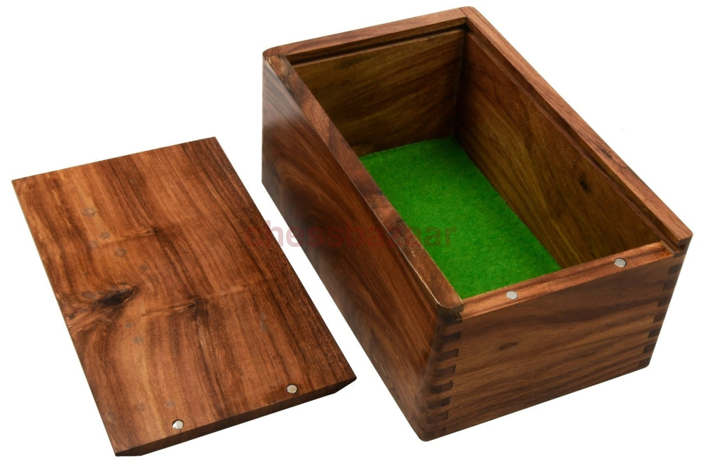 Turnier-Schach-Aufbewahrungsbox Aus Sheesham-Holz Für Bis Zu 3 8-Zoll-Schachspiel Ohne