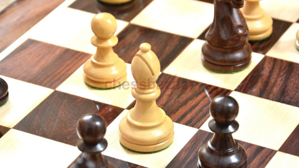 Zweifach Gewichtete Staunton Schachfiguren Handgedrechselt Aus Sheeshamholz Und Buchsbaumholz König