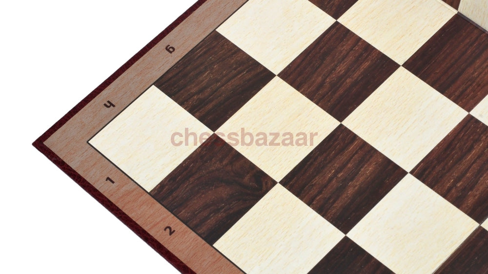 Faltbares Schachbrett Aus Pappe 19 Zoll Mit Beschriftungen In Braun Und Weiß Quadratisch 55 Mm